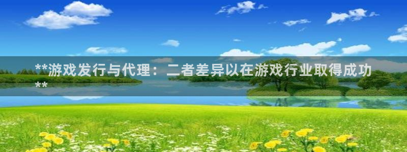蓝狮衣服怎么样：**游戏发行与代理：二者差异以在游戏行业取得成功
**